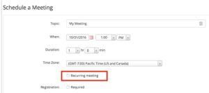 What Are Recurring Meetings in Zoom?